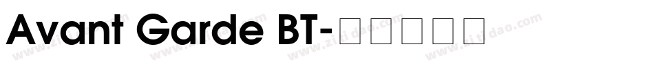 Avant Garde BT字体转换